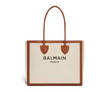 Balmain - B-Army 42 Canvas Tote Bag - Femme - Sacs - Beige - Taille: ONE Size