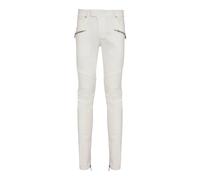 Balmain - Biker jeans in white denim - Homme - Jeans - Blanc - Taille: W29