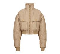 Balmain - Bomber court en jacquard monogramme PB Labyrinthe - Femme - Vestes - Beige - Taille: 36 FR