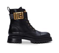 Balmain - Charlie leather ranger boots - Femme - Chaussures - Noir - Taille: 36 EU