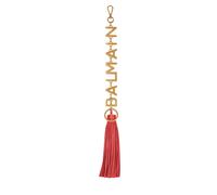Balmain, Femme, Sacs, Rouge, Taille: ONE Size Charm pompon en cuir