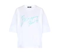 Balmain, Femme, Tops, Blanc, Taille: 40 FR Boxy T-shirt
