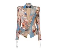 Balmain, Femme, Vestes, Multicolore, Taille: 36 FR Veste cintree en toile imprimee Sky