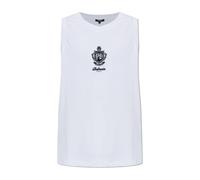 Balmain, Homme, Tops, Blanc, Taille: XL Top de Plage avec Logo Brodé