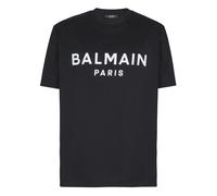 Balmain, Homme, Tops, Noir, Taille: M T-shirt Imprimé Paris