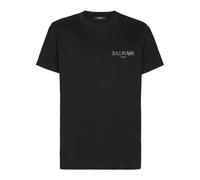 Balmain, Homme, Tops, Noir, Taille: S T-shirt à logo Vintage gel