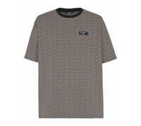 Balmain, Homme, Tops, Noir, Taille: XL T-shirt en jacquard monogrammé