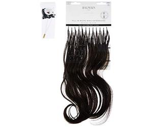 Balmain Lot de 50 extensions de cheveux humains avec micro anneaux 40 cm de long 3 marron foncé 240 g
