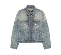 Balmain - Monogram Denim Jacket - Homme - Vestes - Bleu - Taille: M