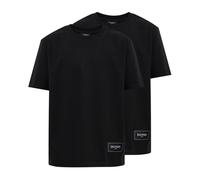 Balmain - Pack de 2 T-shirts Vintage - Homme - Tops - Noir - Taille: S