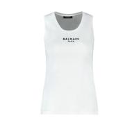 Balmain - Paris Tank Top - Femme - Tops - Blanc - Taille: 42 FR