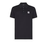 Balmain - Polo à Logo Monogramme - Homme - Tops - Noir - Taille: M