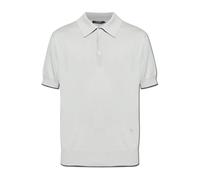 Balmain - Polo avec logo brodé - Homme - Tops - Gris - Taille: M