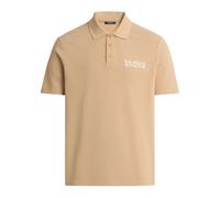 Balmain - Polo Brodé Miroir - Homme - Tops - Beige - Taille: M