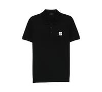 Balmain - Polo en coton brodé - Homme - Tops - Noir - Taille: 2XL