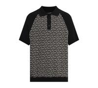 Balmain - Polo Monogramme - Homme - Tops - Noir - Taille: 3XL