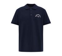 Balmain - Polo With Print - Homme - Tops - Bleu - Taille: 2XL