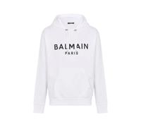 Balmain - Printed Paris Sweat à capuche - Femme - Sweatshirts et sweats à capuche - Blanc - Taille: 36 FR