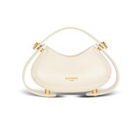 Balmain - Sac Jolie Madame Small en cuir box - Femme - Sacs - Blanc - Taille: ONE Size