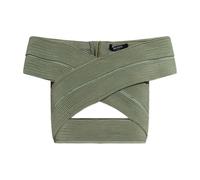Balmain - Sleeveless Cropped Top - Femme - Blouses et Chemises - Vert - Taille: 38 FR