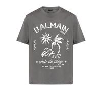 Balmain - T-shirt imprimé - Homme - Tops - Gris - Taille: M