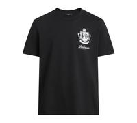 Balmain - T-shirt imprimé style universitaire - Homme - Tops - Noir - Taille: L