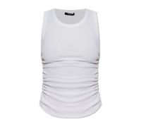 Balmain - Top Avec Cordons De Serrage Ajustables Sur Les Côtés - Femme - Tops - Blanc - Taille: 40 FR