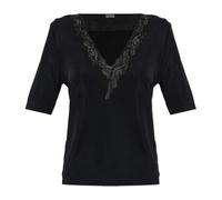Balmain - Top en dentelle - Femme - Blouses et Chemises - Noir - Taille: 40 FR