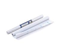 BALMAR 2000 Favorit Rouleau de film adhésif en polypropylène lisse transparent neutre, support de papier quadrillé, longueur 2 mètres, hauteur 45 cm