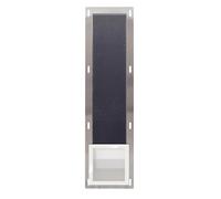 Balneo Bac à Papier Toilette pour 6 Rouleaux - Blanc - en Acier Inoxydable - 72 x 19,5 x 12,1 cm - Wall-Box Paper 3 Blanc