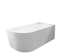 Balneo Baignoire d'Angle Autoportante AVOLA - Acrylique avec Structure en Acier - 6 Pieds Stabilisateurs - Trop-plein et Bouchon Clic-Clac - Design Moderne - droite - Blanc - 170x80cm