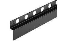 BALNEO Bande de Douche Inox - Découpable à Souhait - Profil Incliné Profil en Coin Bande de Douche Inox - Découpable pour la Cabine de Douche - Facile à Nettoyer - Sûr - Gauche - 1,2x120x3 cm - Noir