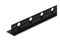 BALNEO Bande de Douche Inox - Découpable à Souhait - Profil Incliné Profil en Coin Bande de Douche Inox - Découpable pour la Cabine de Douche - Facile à Nettoyer - Sûr - Droite - 1,1x170x3 cm - Noir