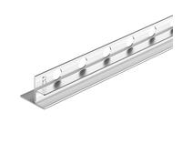 BALNEO Bande de Douche Inox - Découpable à Souhait - Profil Incliné Profil en Coin Bande - Découpable pour la Cabine de Douche - Facile à Nettoyer - Sûr - Droite - 1,1x120x3 cm - Inox