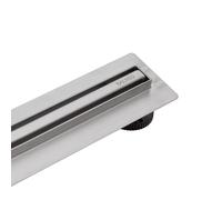 BALNEO Caniveau de Douche, Caniveau D'évacuation 90cm, Caniveau de Sol en Acier Inoxydable, Panneau Étroit 14mm, Ensemble Complet, Bas 57mm, Caniveau de Douche Slim & Low Proline