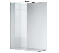 BALNEO Paroi de Douche 110x200cm, Paroi de Douche, Cloison, Paroi en Verre, en Verre de Sécurité de 8mm D'épaisseur avec Revêtement Facile À Nettoyer, Paroi en Verre Beira Transparente