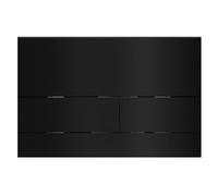 Balneo Plaque de Commande WC Chasse Black pour Réservoir Encastré - Bouton Chasse d’Eau Plaque WC - Suspendu Panneau de Commande Toilette - Design Moderne - Montage Mural