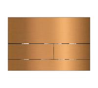 Balneo Plaque de Commande WC Chasse Cuivre pour Réservoir Encastré - Bouton Chasse d’Eau Plaque WC - Suspendu Panneau de Commande Toilette - Design Moderne - Montage Mural