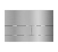 Balneo Plaque de Commande WC Chasse Inox pour Réservoir Encastré - Bouton Chasse d’Eau Plaque WC - Suspendu Panneau de Commande Toilette - Design Moderne - Montage Mural