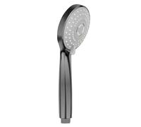 Balneo Pommeau Douche - Douchette à 3 modes : Pluie, Massage, Mix - Pommeau de Douche Léger & ergonomique - Raccord universel 1/2" - douchette économiseur d'eau - Gun Metal - Cascade Modèle 3