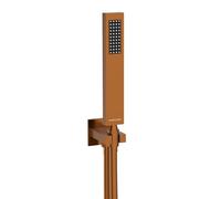 Balneo Pommeau Douche - En acier inoxydable AISI 304 - Pommeau de Douche Design fin & moderne - Raccord universel 1/2" - Douchette Économiseur d'eau - Cuivre - Cascade Modèle 2