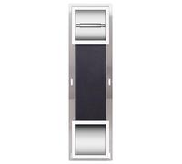 BALNEO Porte-Papier Hygiénique avec Magasin pour 6 Rouleaux, Porte-Papier Hygiénique pour Salle de Bain, Installation Au Mur, Blanc, Acier INOX, 74x20,8x14,75cm, Boîte Murale Papier 2 Blanc