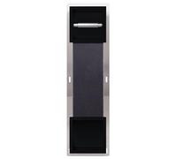 BALNEO Porte-Papier Toilette avec Chargeur pour 6 Rouleaux, Porte-Papier Toilette pour Salle de Bain, Installation Au Mur, Noir, Acier Inoxydable, 74x20,8x14,75cm, Boîte Murale Papier 2 Noir