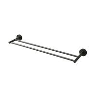 Balneo Sèche-Serviettes 60 cm Gun Metal - Support Mural en Acier Inoxydable AISI 304 -Porte Serviette Design Minimaliste pour Salle de Bain, Cuisine & Bien-être - Fixation Invisible et Robuste