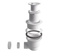 BALNEO Siphon Pour Receveur de Douche, Receveur de Douche, Matériau ABS, Facile À Nettoyer, Hauteur 68mm, Pour Caniveau de Douche, Receveur en Pierre Convient Aux Receveurs de Douche BALNEO Stone Tray