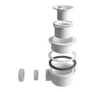 BALNEO Siphon Pour Receveur de Douche, Receveur de Douche, Matériau ABS, Facile À Nettoyer, Hauteur 87mm, Pour Caniveau de Douche, Receveur en Pierre Convient Aux Receveurs de Douche BALNEO Stone Tray