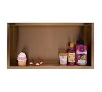 Balneo Wall-Box One Niche de Douche INOX Cuivre 60x30x10cm Niche de Douche Murale, Installation Flexible, Cuivre, Etanche, Niche pour Ustensiles de Salle de Bain, sans Carrelage