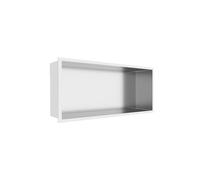 BALNEO WALL-BOX ONE Niche de Douche Murale en Acier Inoxydable Pour Salle de Bain Niche de Douche 45x20x10cm, Installation de Niche Étanche Et Flexible, Niche Pour Ustensiles de Salle de Bain