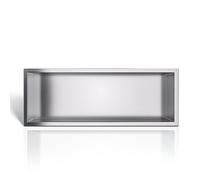 BALNEO WALL-BOX ONE Niche de Douche Murale Pour Salle de Bain Niche de Douche en Acier Inoxydable 60x20x10cm, Niche Étanche Pour Ustensiles de Salle de Bain, Installation de Niche Flexible