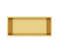 Balneo Wall-Box One Gold Niche INOX 45x20x10cm, Or, Niche Murale de Douche, Etanche, Installation de Niche Flexible, Niche pour Ustensiles de Salle de Bain, sans Carrelage